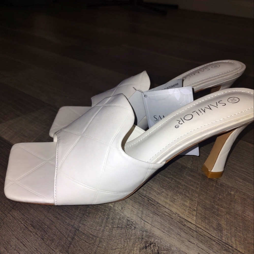 Samilor White heel Sandal